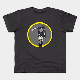 Mathieu van der Poel Champion Ronde van Vlaanderen (With Circle version) Kids T-Shirt